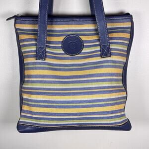 BORN Womens Tote Bag Purse Leather Textile Wool Southwestern Woven